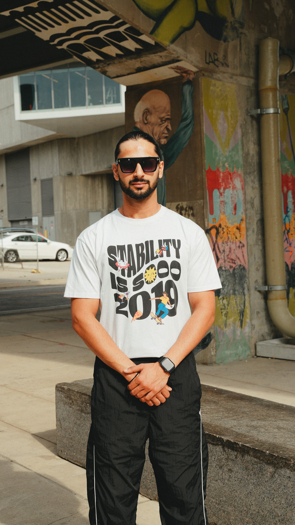 Stability is so 2019 Unisex Premium Heavyweight Tee- White
