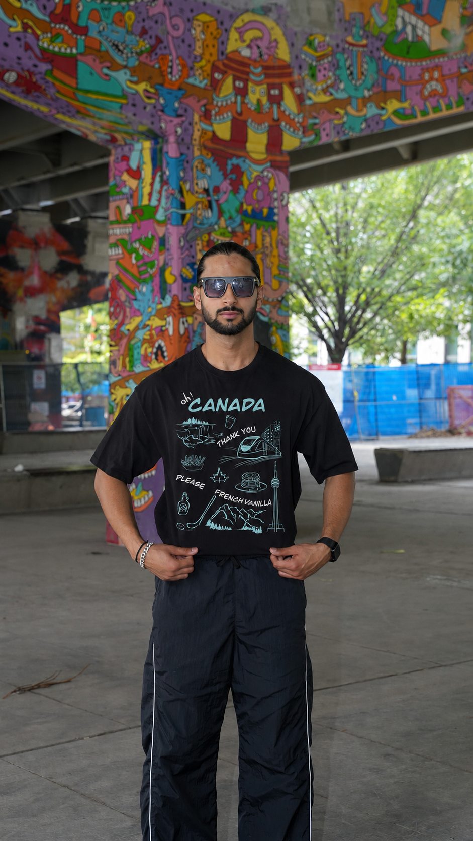 Oh Canada! True North T-Shirt Unisex -  Black