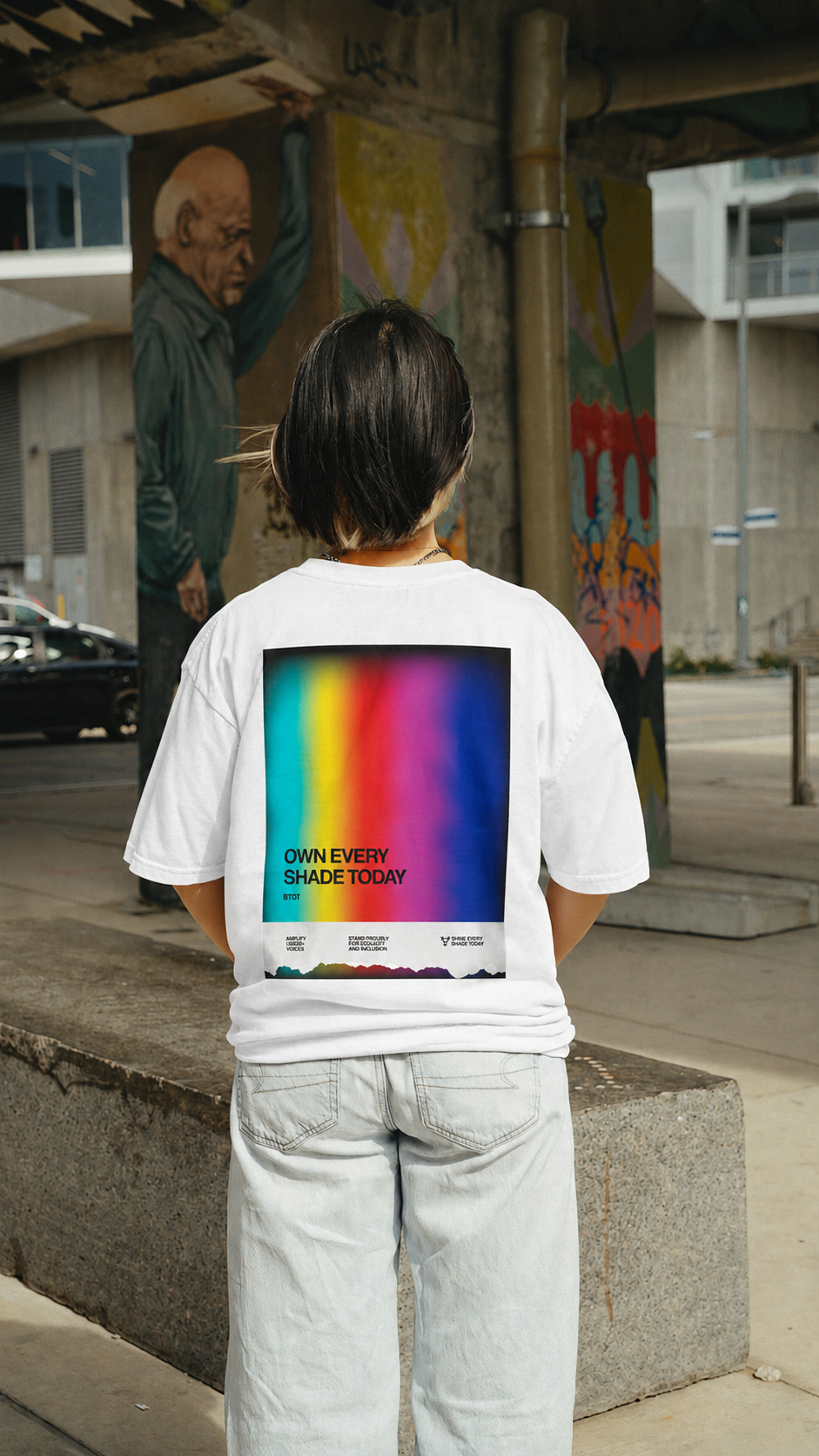 Own Every Shade - Unisex premium heavyweight tee- White