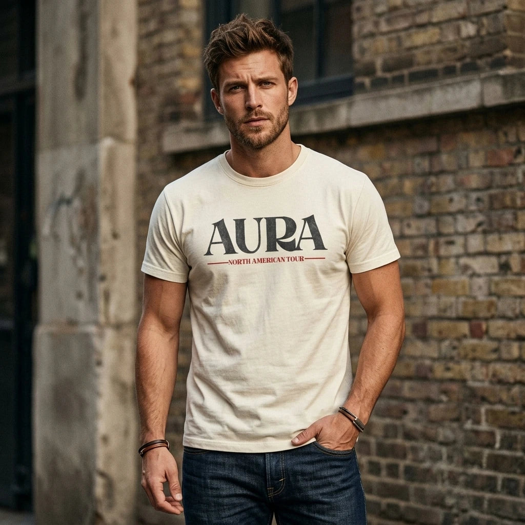 Diljit Dosanjh AURA Tour Tribute Tee – Off White | BTDT